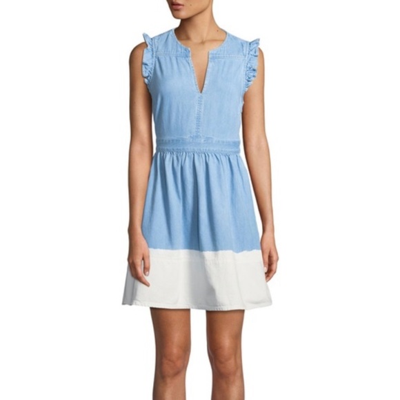 Kate Spade Dip Dye Denim Dress | Size 12 - Picture 5 of 16